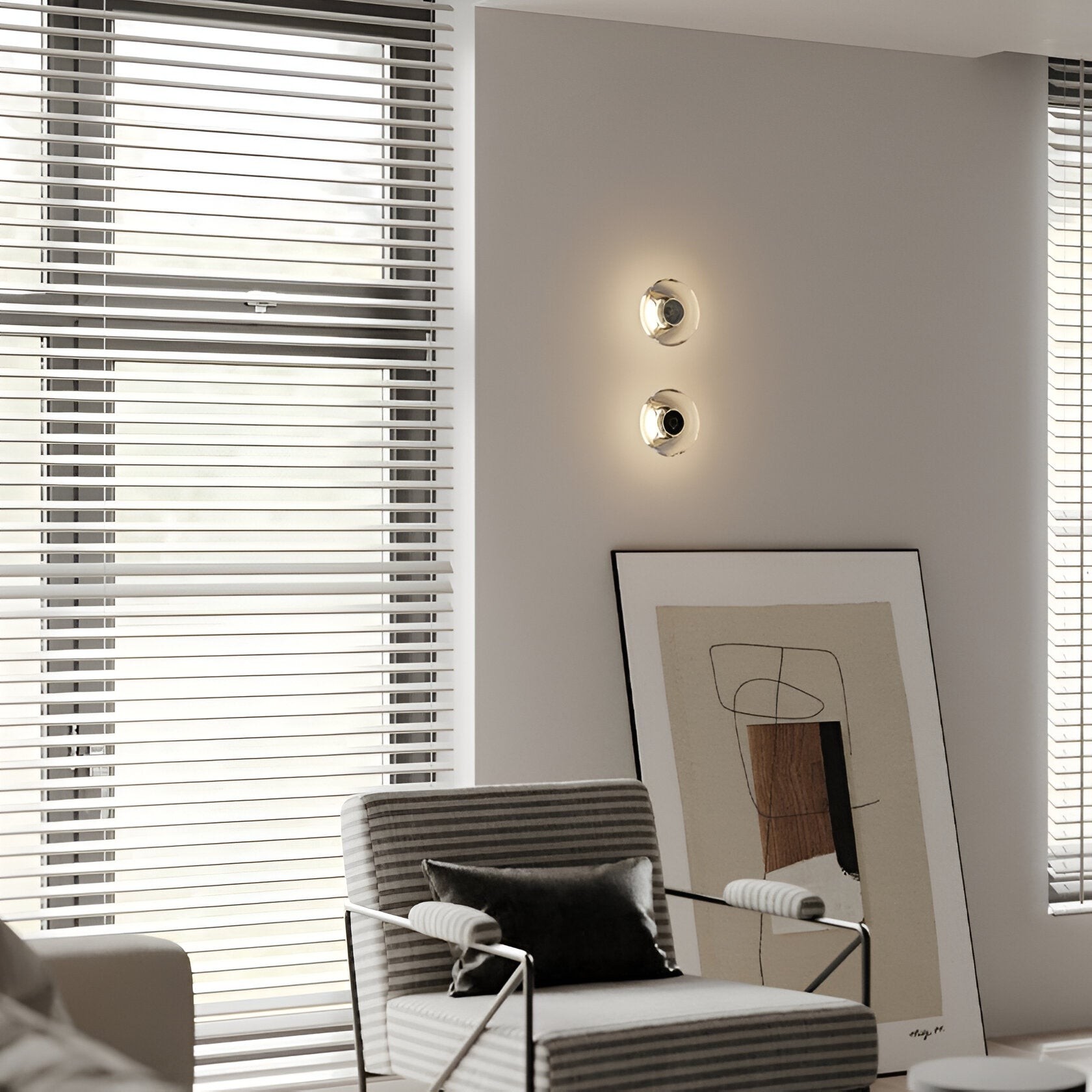 Italiaanse kristallen minimalistische Clementine wandlamp HL3511
