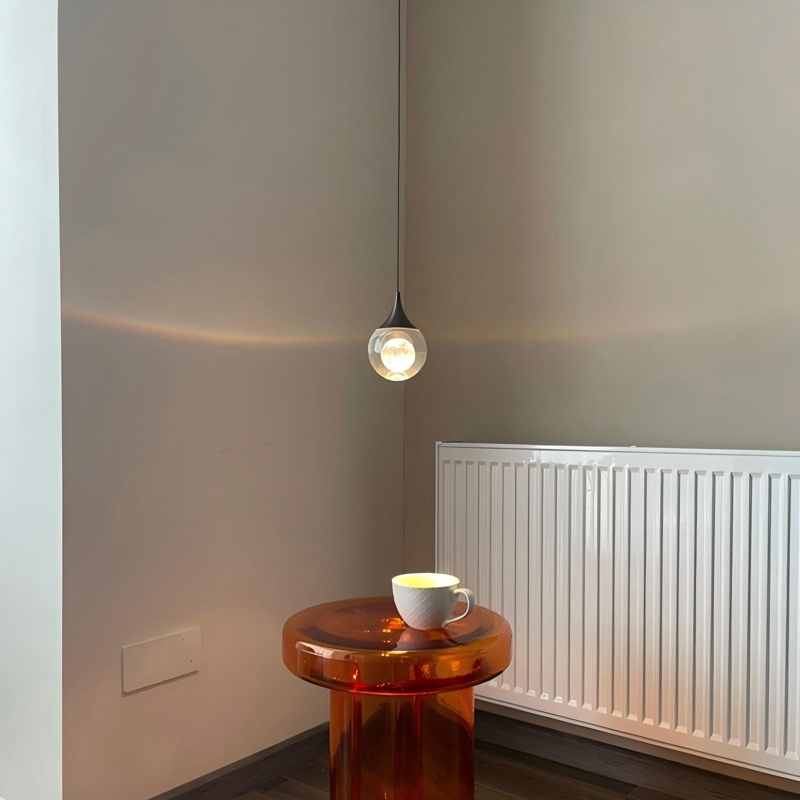 Nordic Crystal Moon Ronde Heldere Glazen Kunst Hanglamp HL923