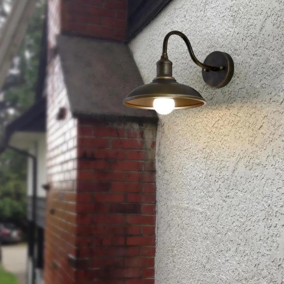 Retro industriële komvormige waterdichte buitenwandlamp HL999