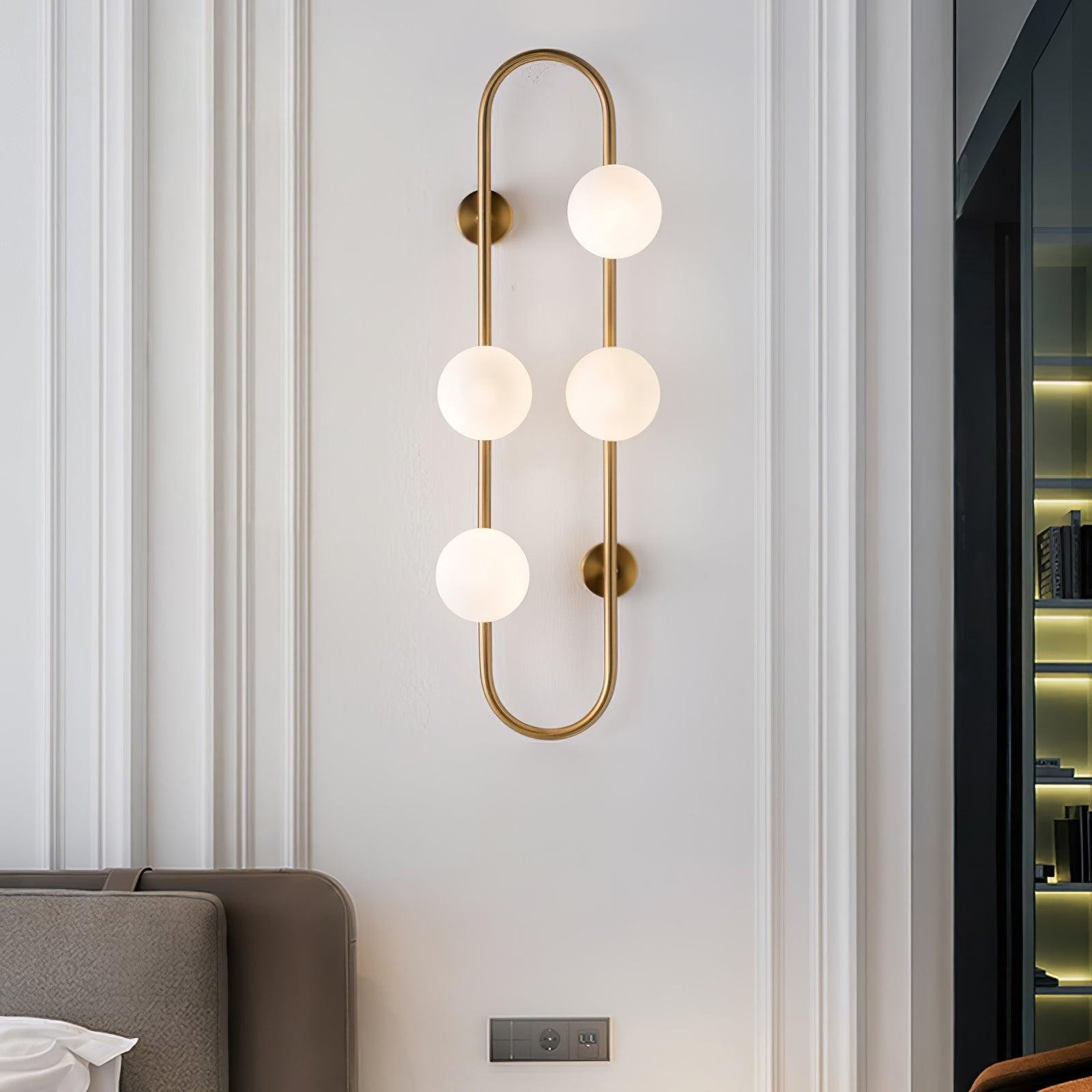 Nordic Modern Geometrische Glazen Bol Wandlamp HL400