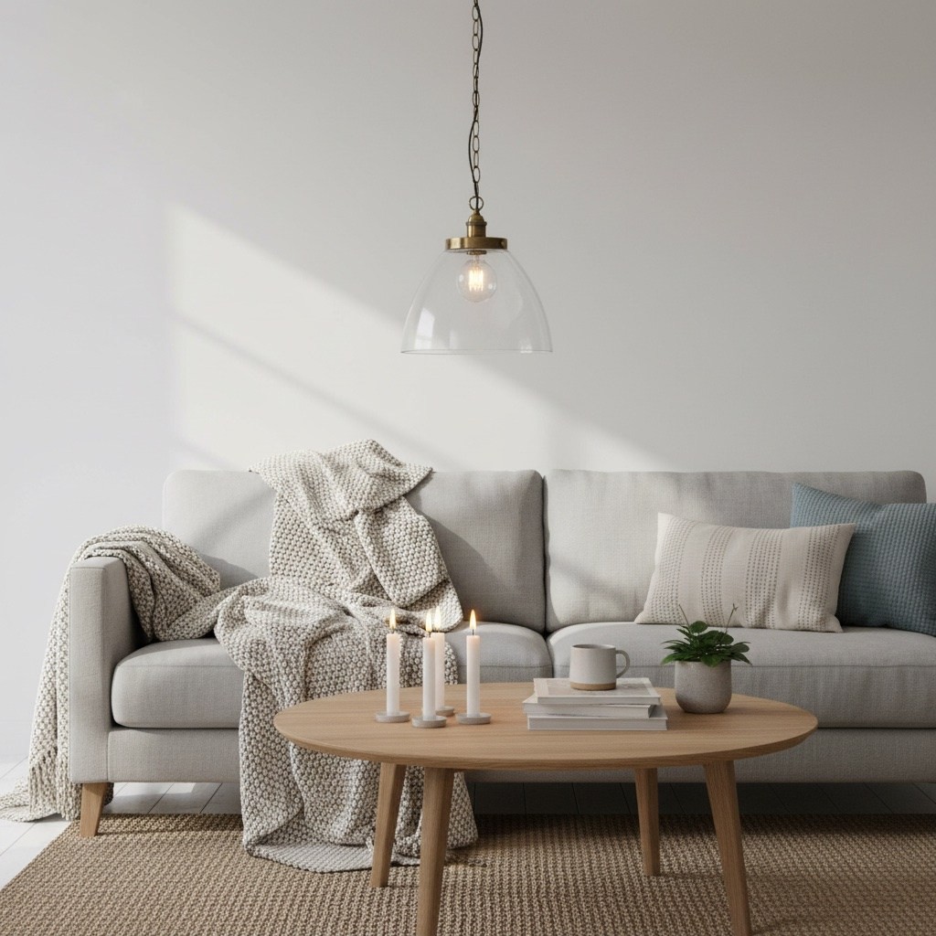 Novera Art Deco Dome hanglamp met in hoogte verstelbare glazen kap - Woonkamer HL2207