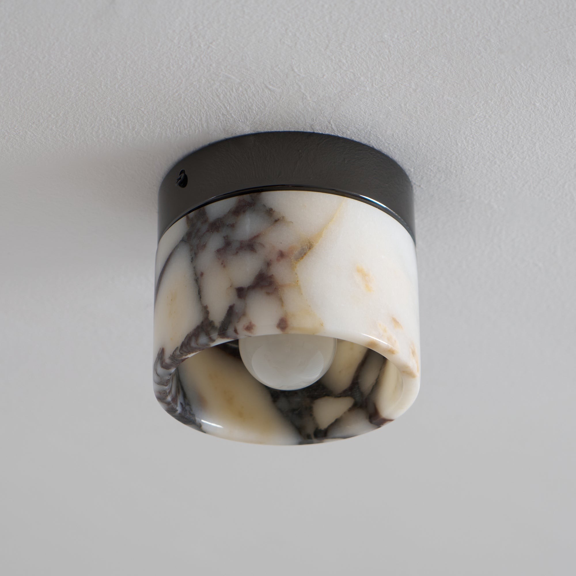 Ronde marmeren plafondlamp HL3180