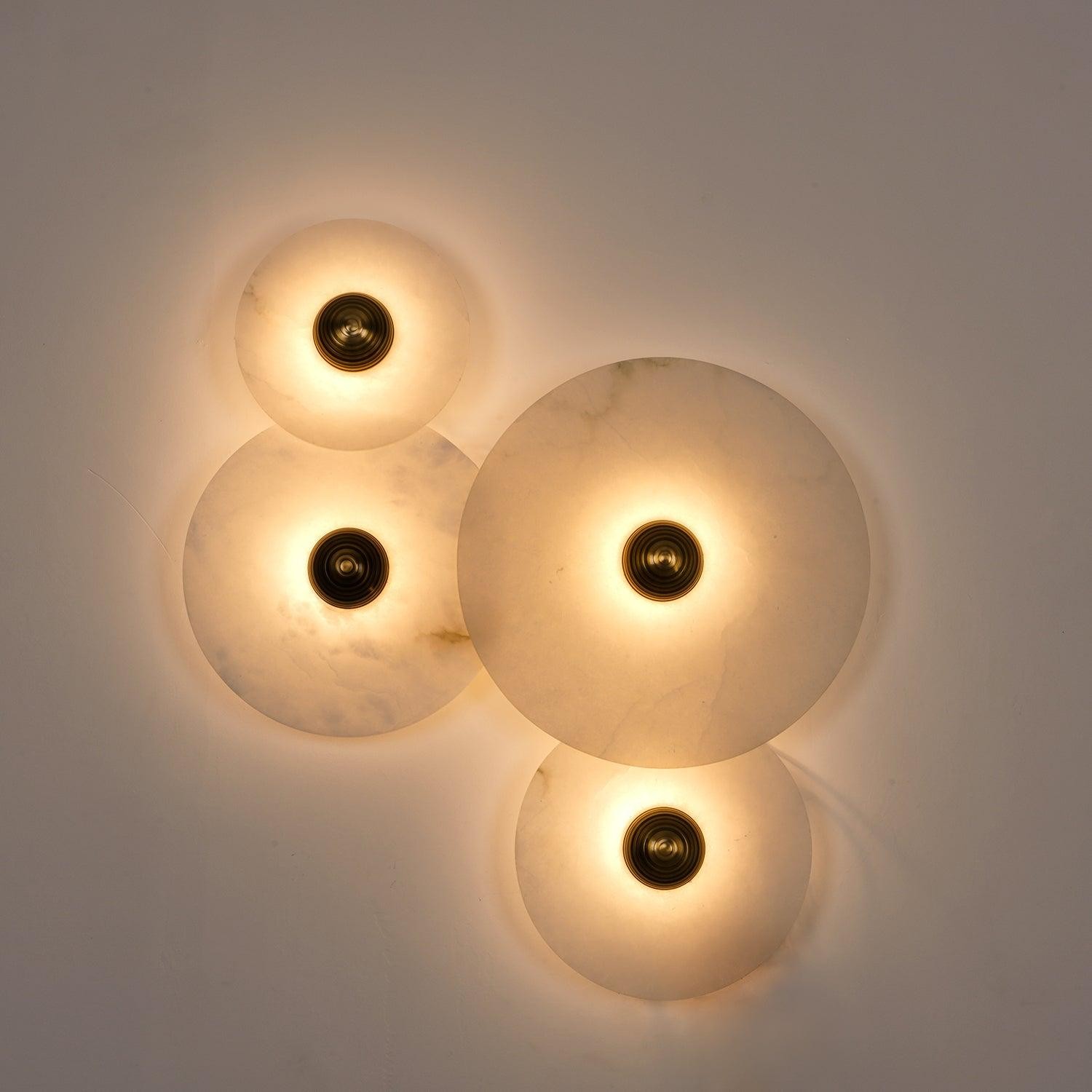 Creatieve marmeren ronde wandlamp HL717