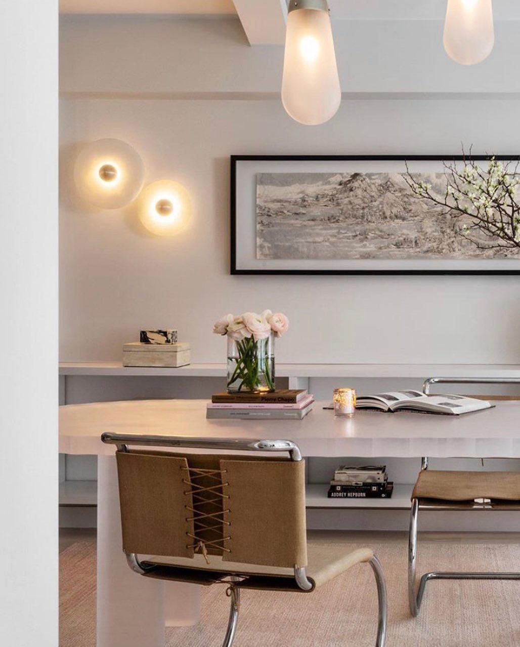 Creatieve marmeren ronde wandlamp HL717