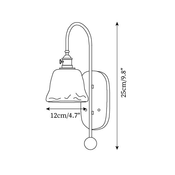 Amerikaanse Retro Bolvormige Wandlamp HL559
