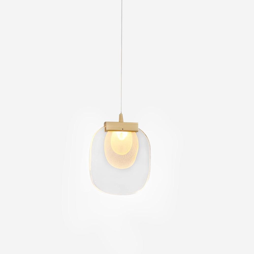 Glazen rimpel hanglamp HL532