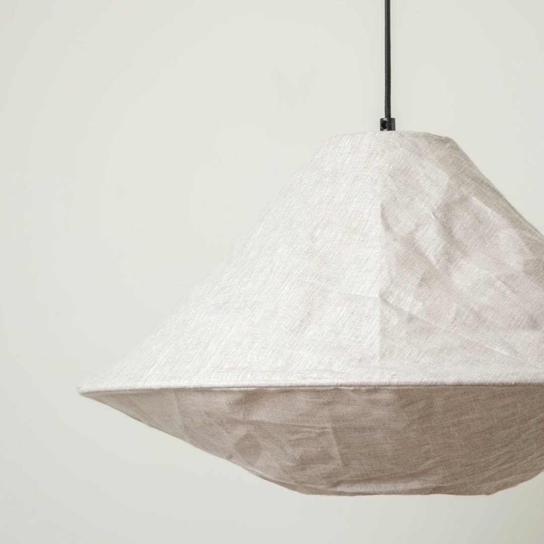 Zalen opvouwbare stoffen lampenkap - Handgemaakte geweven hanglamp voor sfeer in de eetkamer en hal HL1918