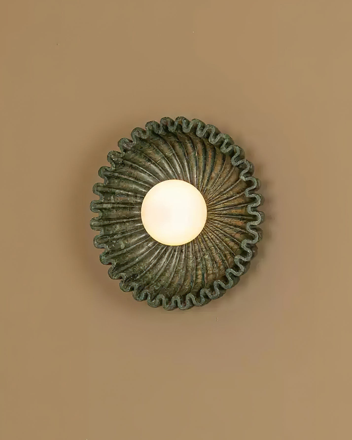 Kunststof lampenkap keramische bloem wandlamp HL375
