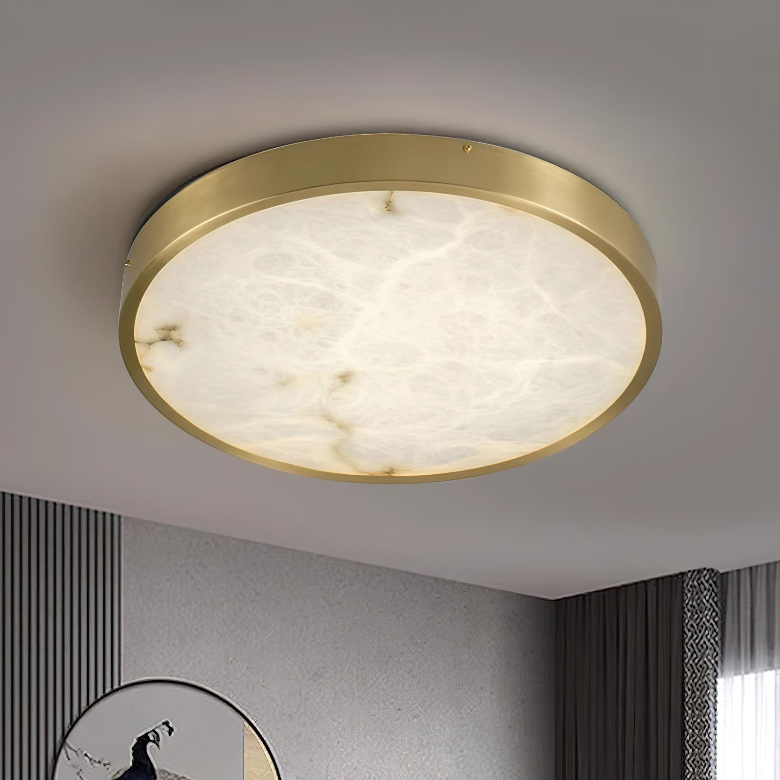 Geometrische albasten inbouwplafondlamp HL2984