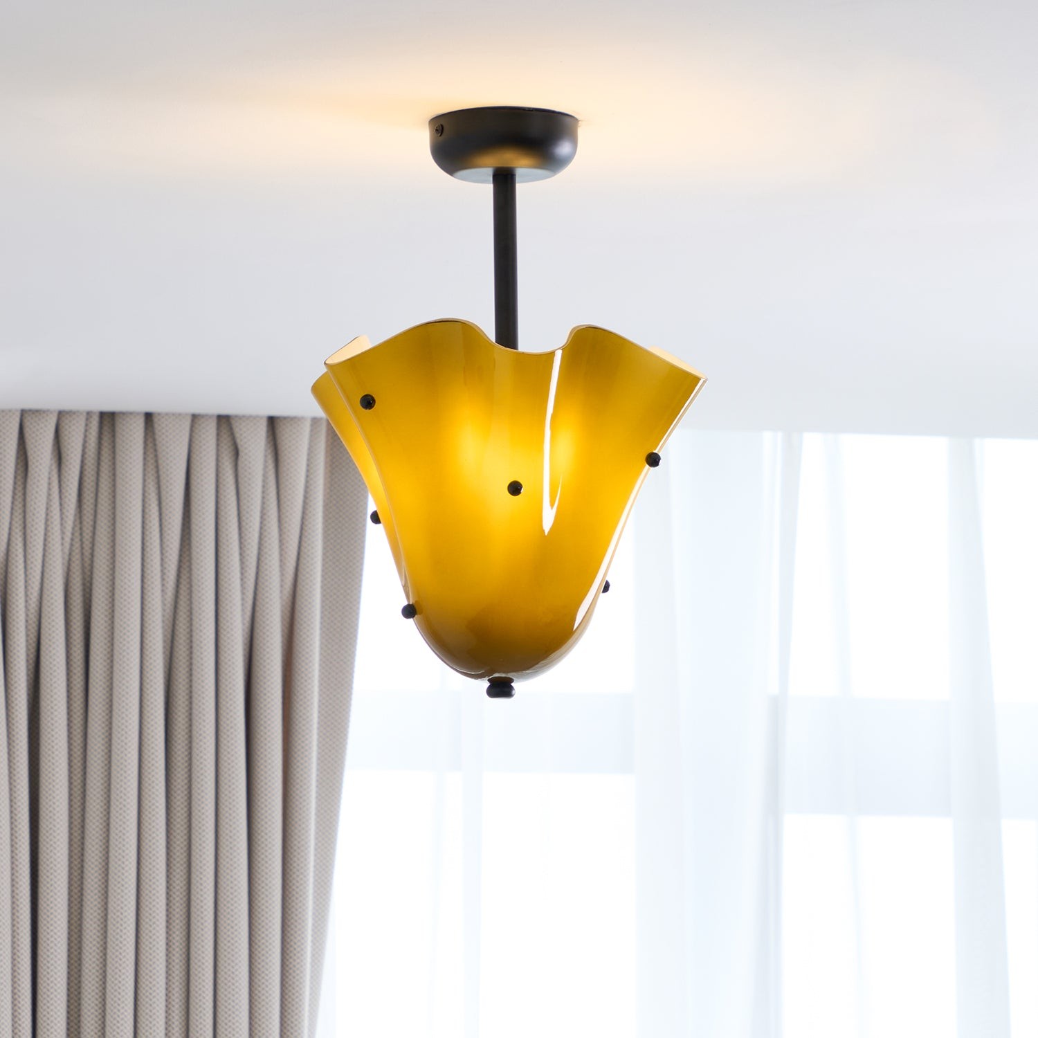 Bellina Decoratieve Glazen Plafondlamp - Moderne Sculpturale Plafondlamp HL1645
