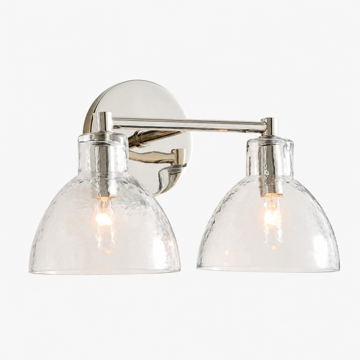 Glavira Gerecycled Glas Dubbele Wandlamp - Binnen Wandverlichting van Messing HL1558