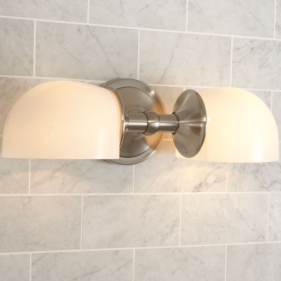 Moderne Mercer dubbele horizontale metalen wandlamp HL1413