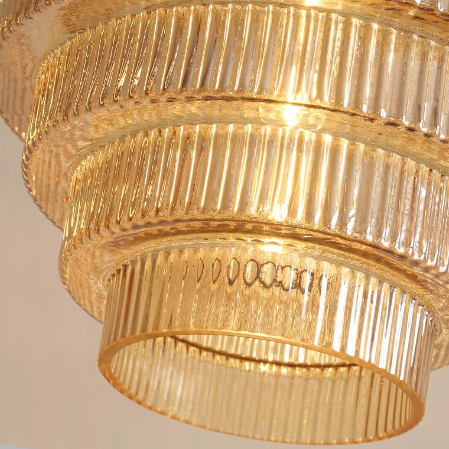 Moderne Creatieve Hanglamp van Geplooid Glas - Flesvormige Hanglamp voor de Eetkamer HL615