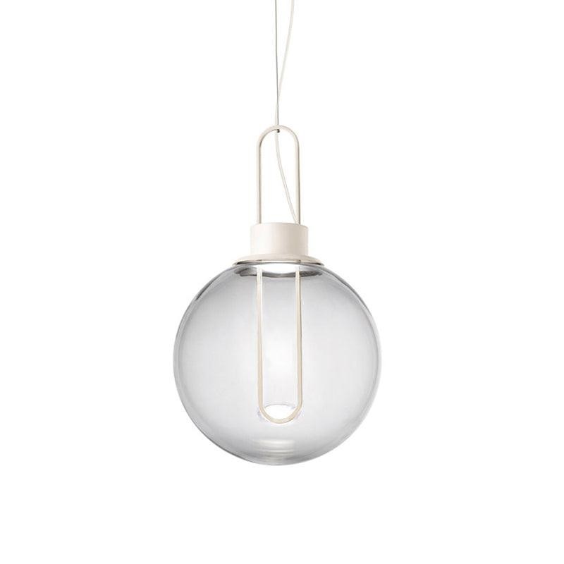 Hanglamp in bolvorm van helder glas HL651