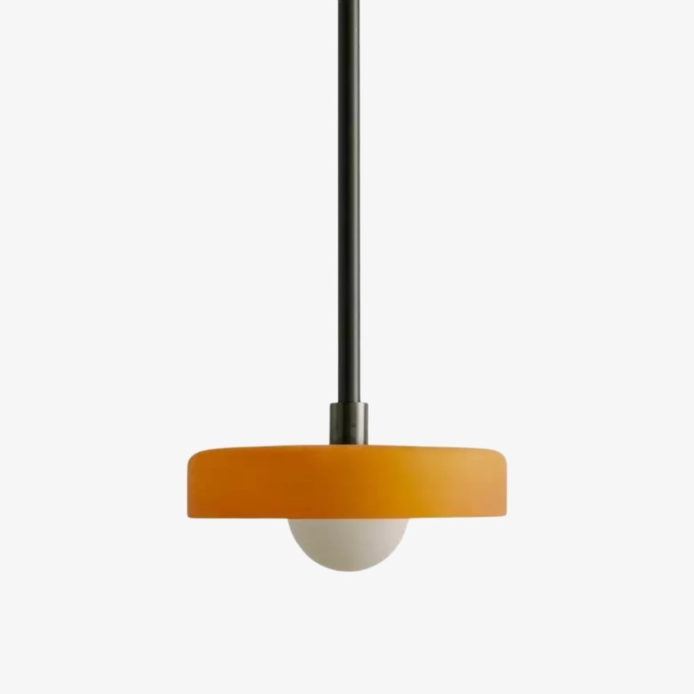Kalo moderne hanglamp - Slanke metalen staaf en bolvormig glazen ontwerp HL2260