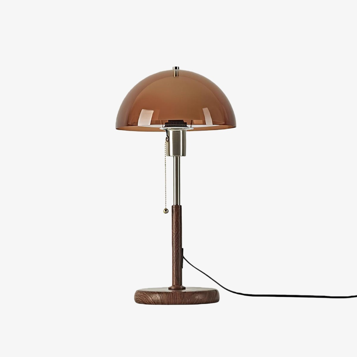 Afterglow tafellamp met ronde kap, accentlamp voor naast het bed - moderne retrostijl voor de slaapkamer HL2361