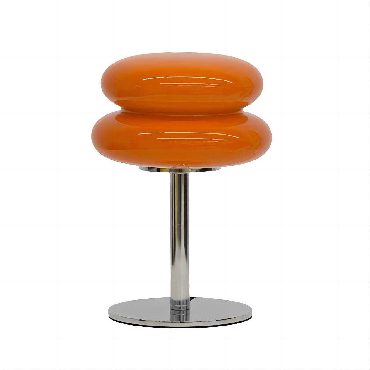 Bauhaus Dubbele Glazen Tafellamp - Sculpturale Gelaagde Nachtlamp voor Slaapkamer en Bureau HL22