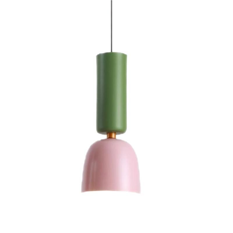 Macaron Colour Splicing Alphabeta metalen hanglamp HL137
