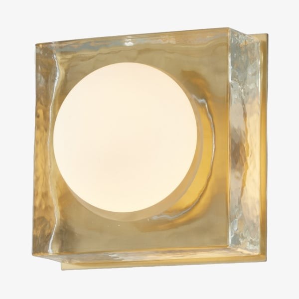 Vellaro wandlamp van glas en metaal - tijdloze stijl voor keuken- en kantoorverlichting HL1880