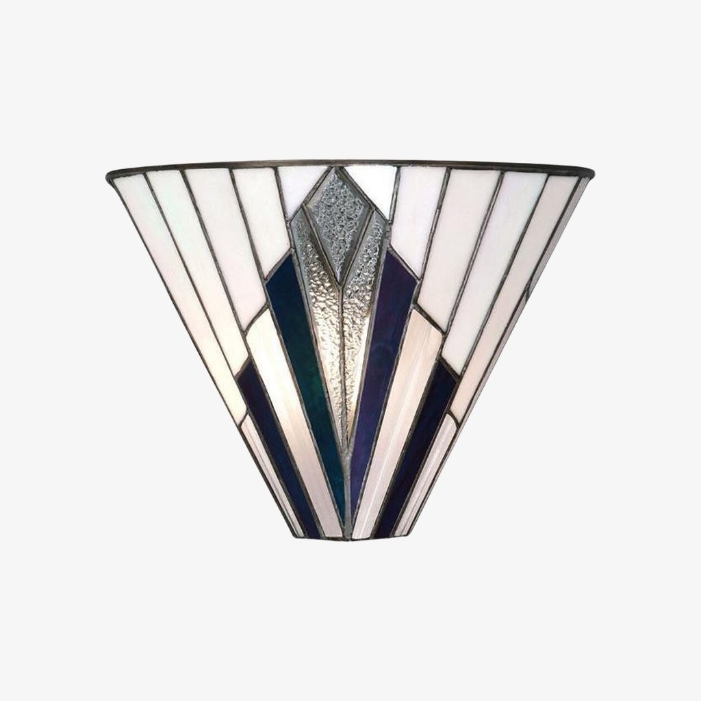 TiffStar wandlamp - Vintage glas-in-lood voor gangen en slaapkamers HL2026