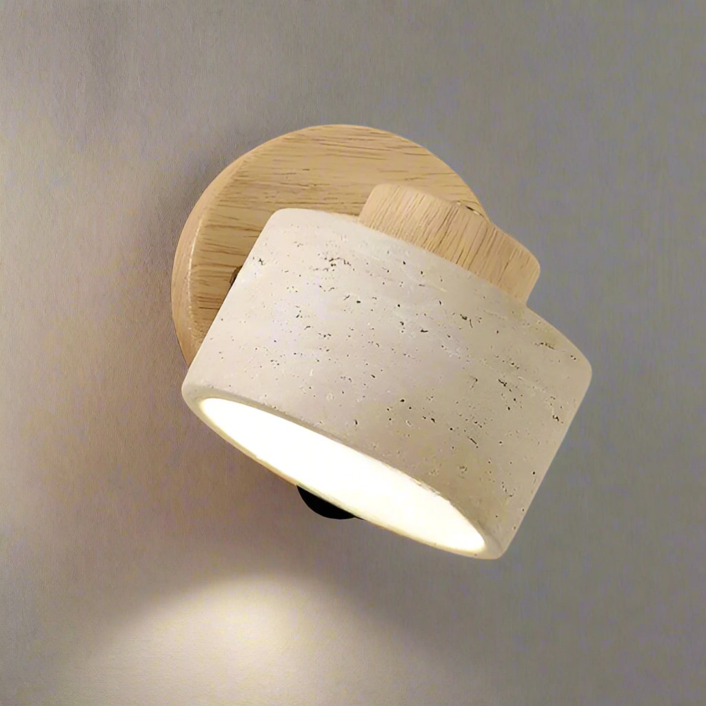 Studie Lezen Minimalistische Travertijn Stenen Wandlamp HL1269