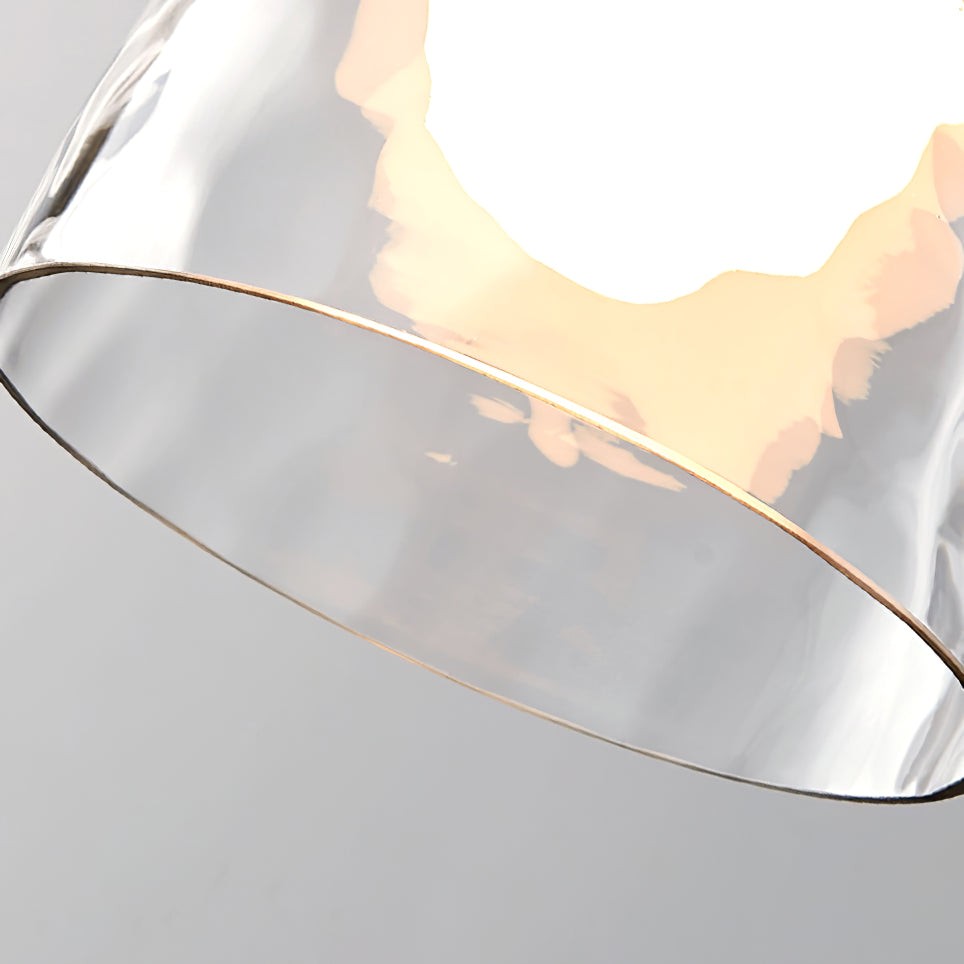 Moderne Water Ripple Transparante Glazen Hanglamp HL798
