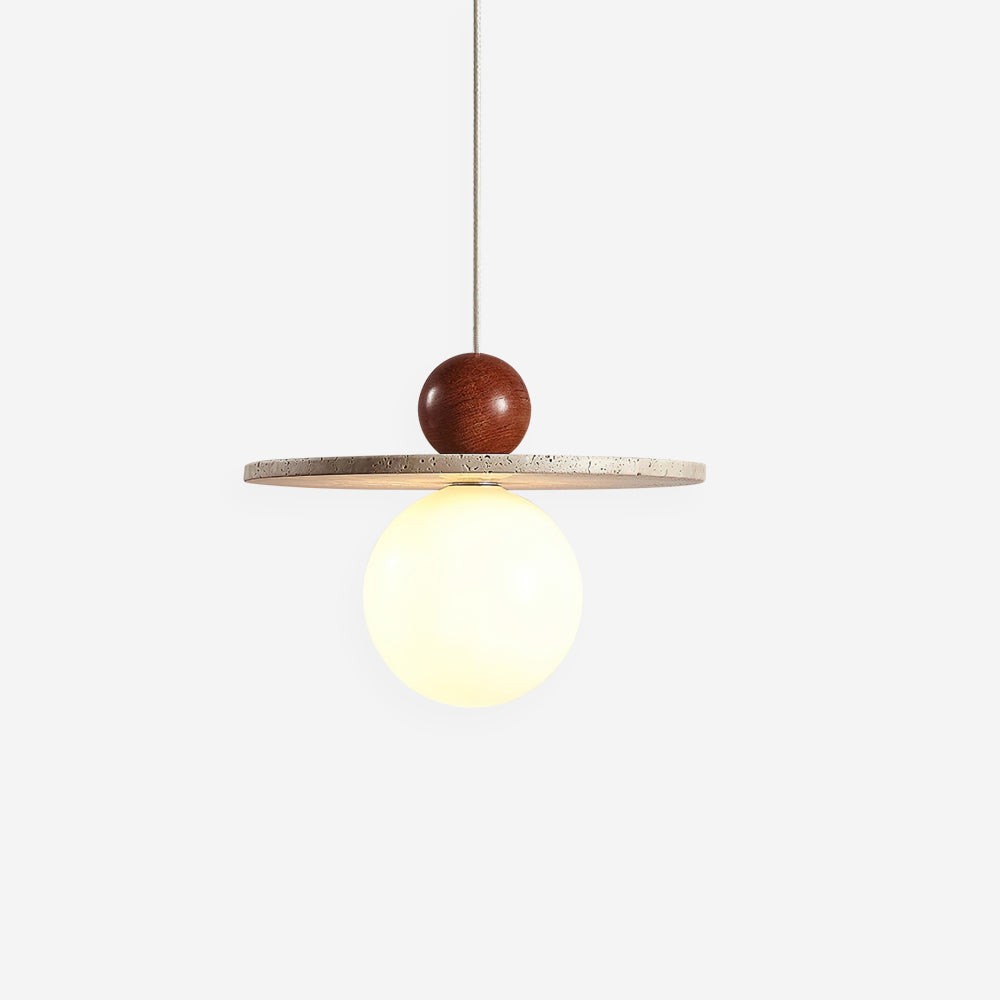Retro Decor Cave Stone Disc Hanglamp HL956
