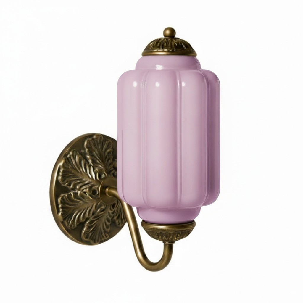 Vintage Melkglas Eloise Kandelaar Wandlamp HL844
