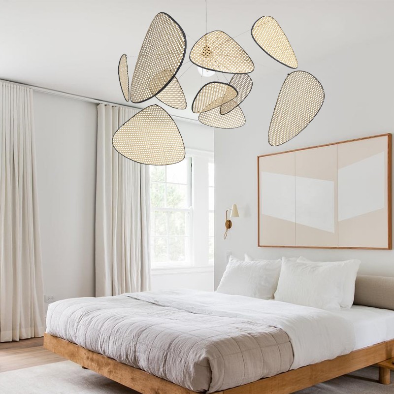 Natuurlijk Rotan Hanglamp Screen Cannage