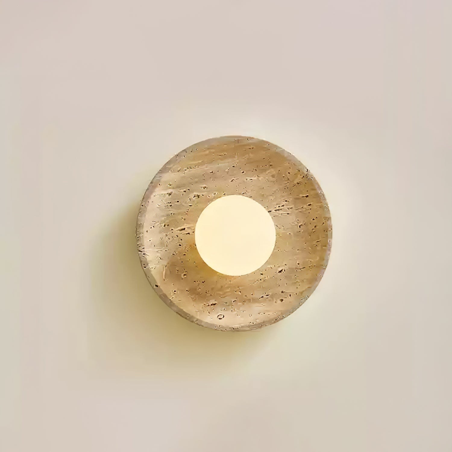 Retro Wabi Sabi Travertine Lunar Eclipse Wandlamp HL938