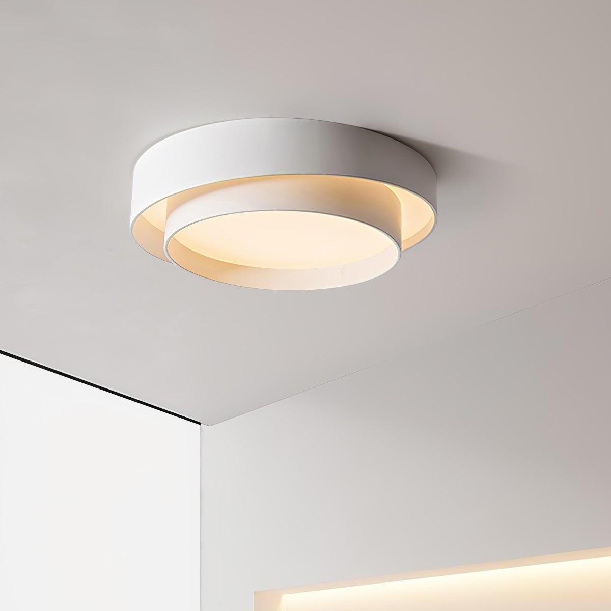 Dubbele ronde schijf Melody plafondlamp HL165