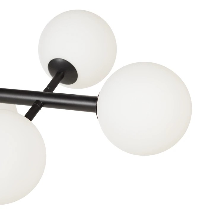 Moderne hanglamp met glazen bollen van metaal HL01