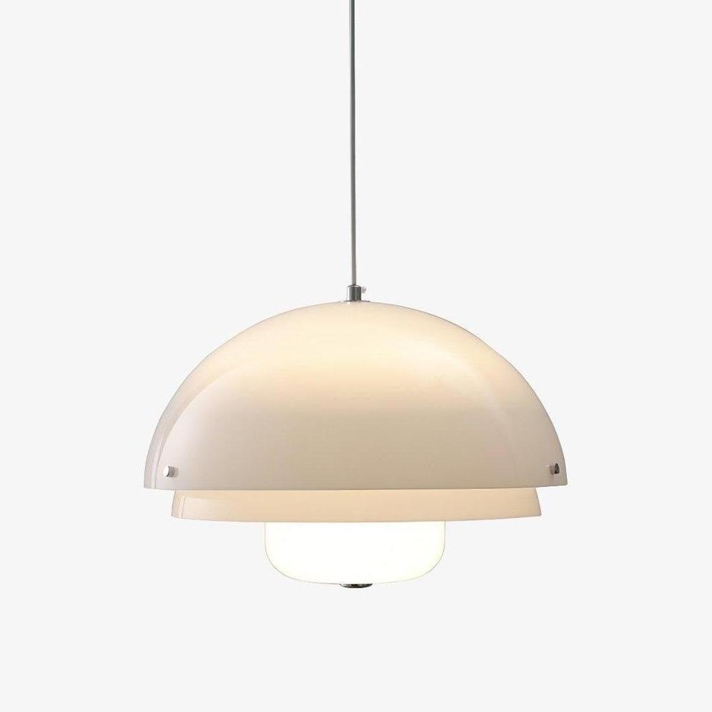 Moderne Melk Witte Multilagen Sferische Hanglamp HL309