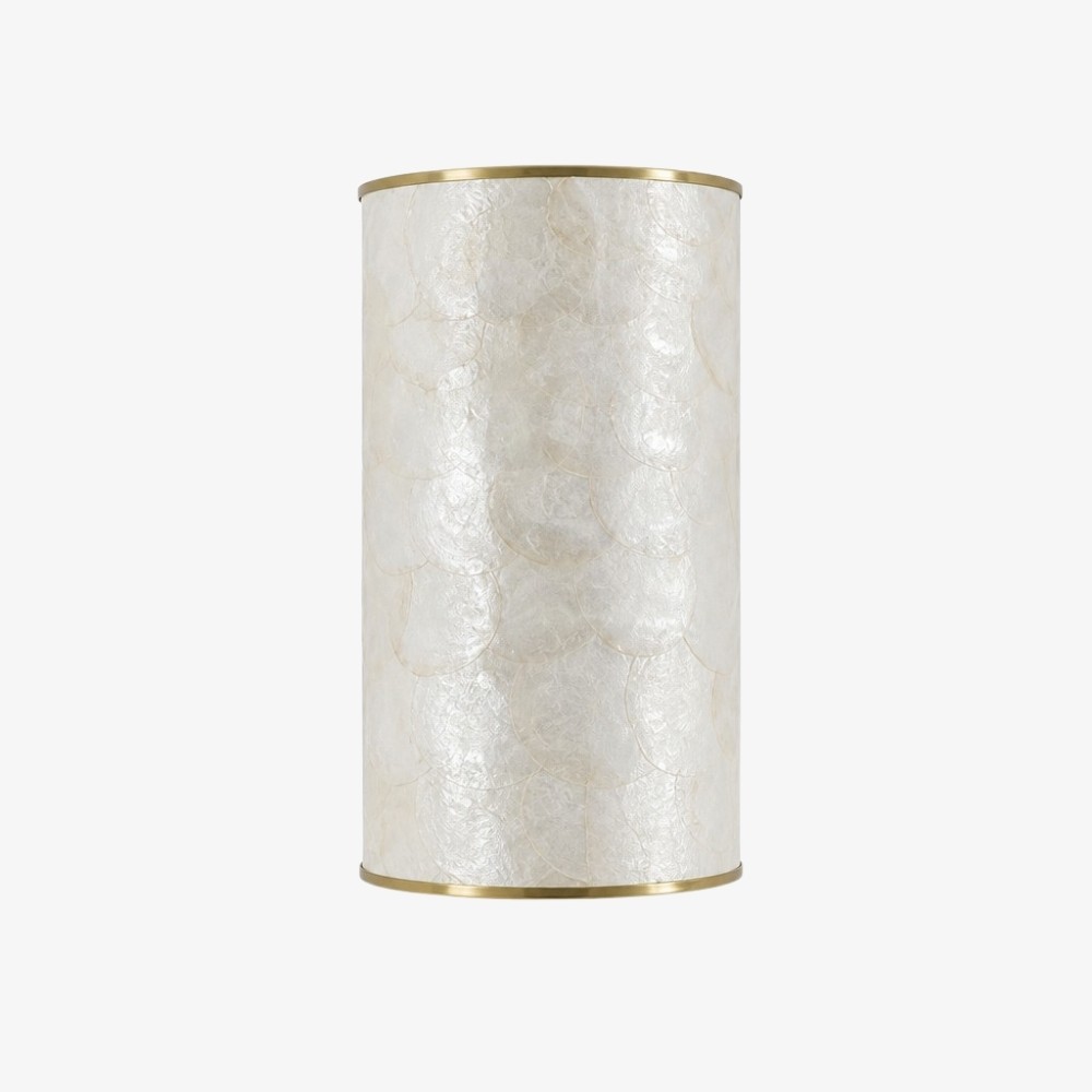 Nacrelith Capiz schelp wandlamp met gelaagde textuur - Moderne wandlamp voor de woonkamer HL3548