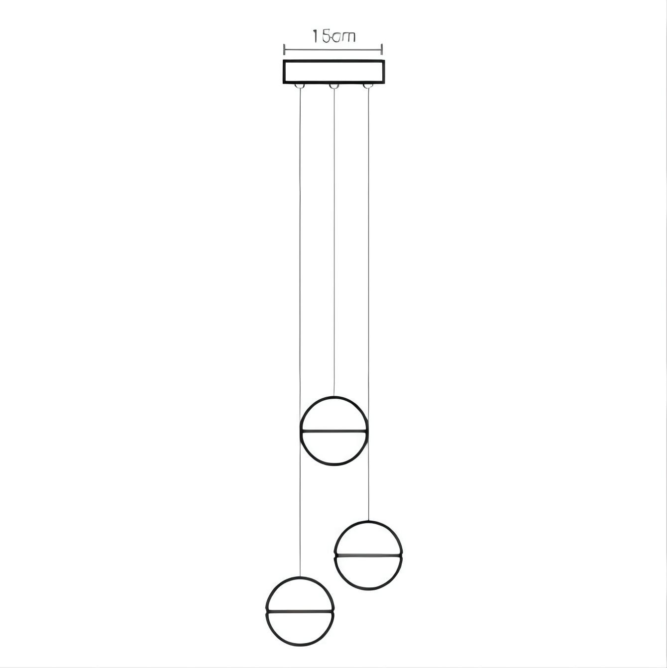 14.1M Glazen Bol Design Hanglamp