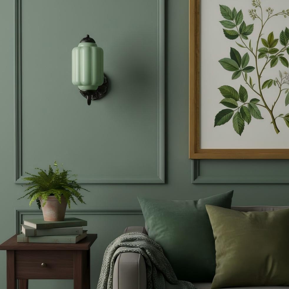 Vintage Melkglas Eloise Kandelaar Wandlamp HL844