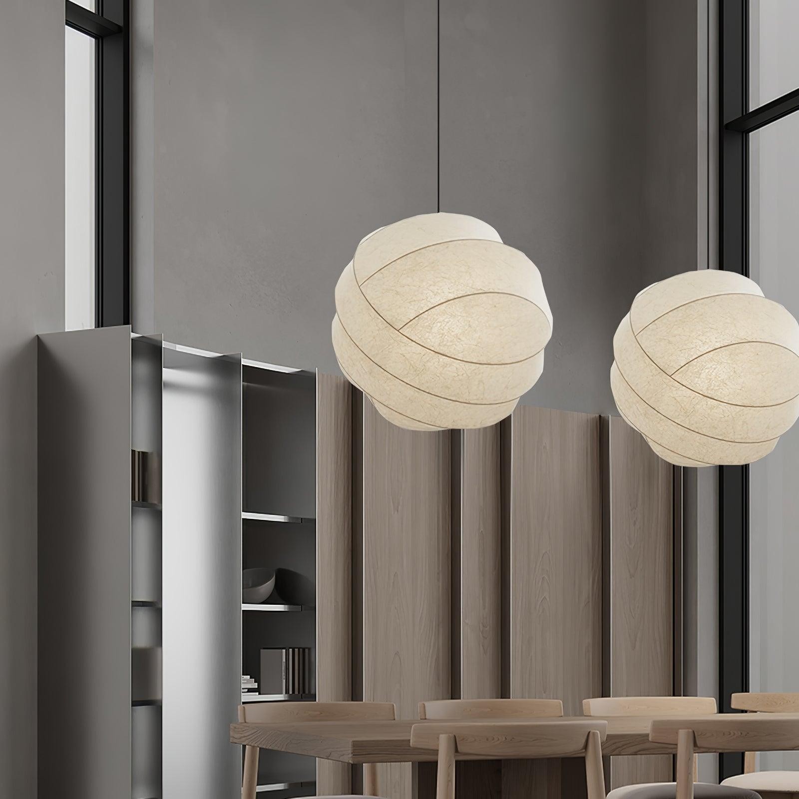 Wabi-Sabi Stijl Fiber Cocoon Hanglamp HL861