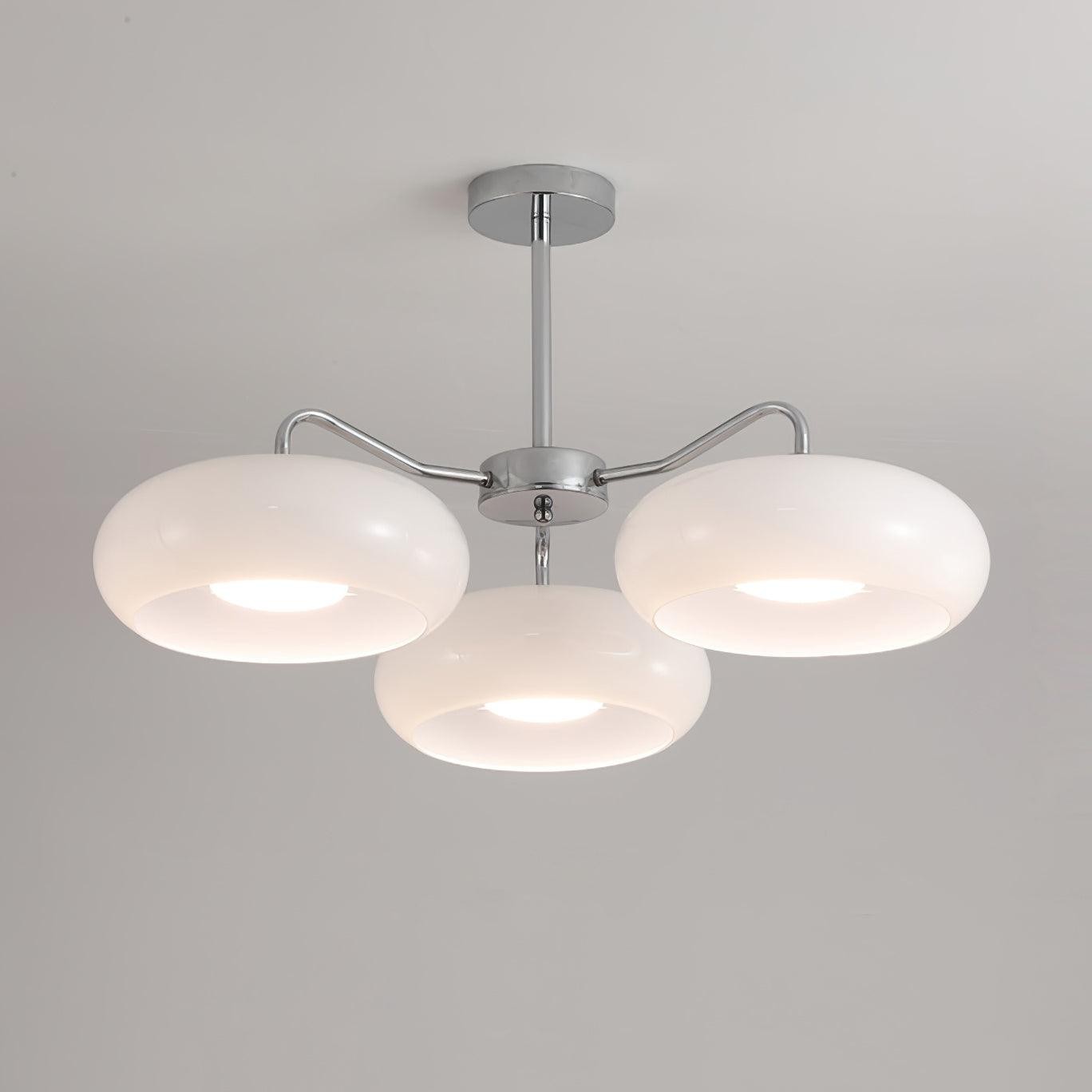 Moderne 3-lichts chromen plafondlamp HL896