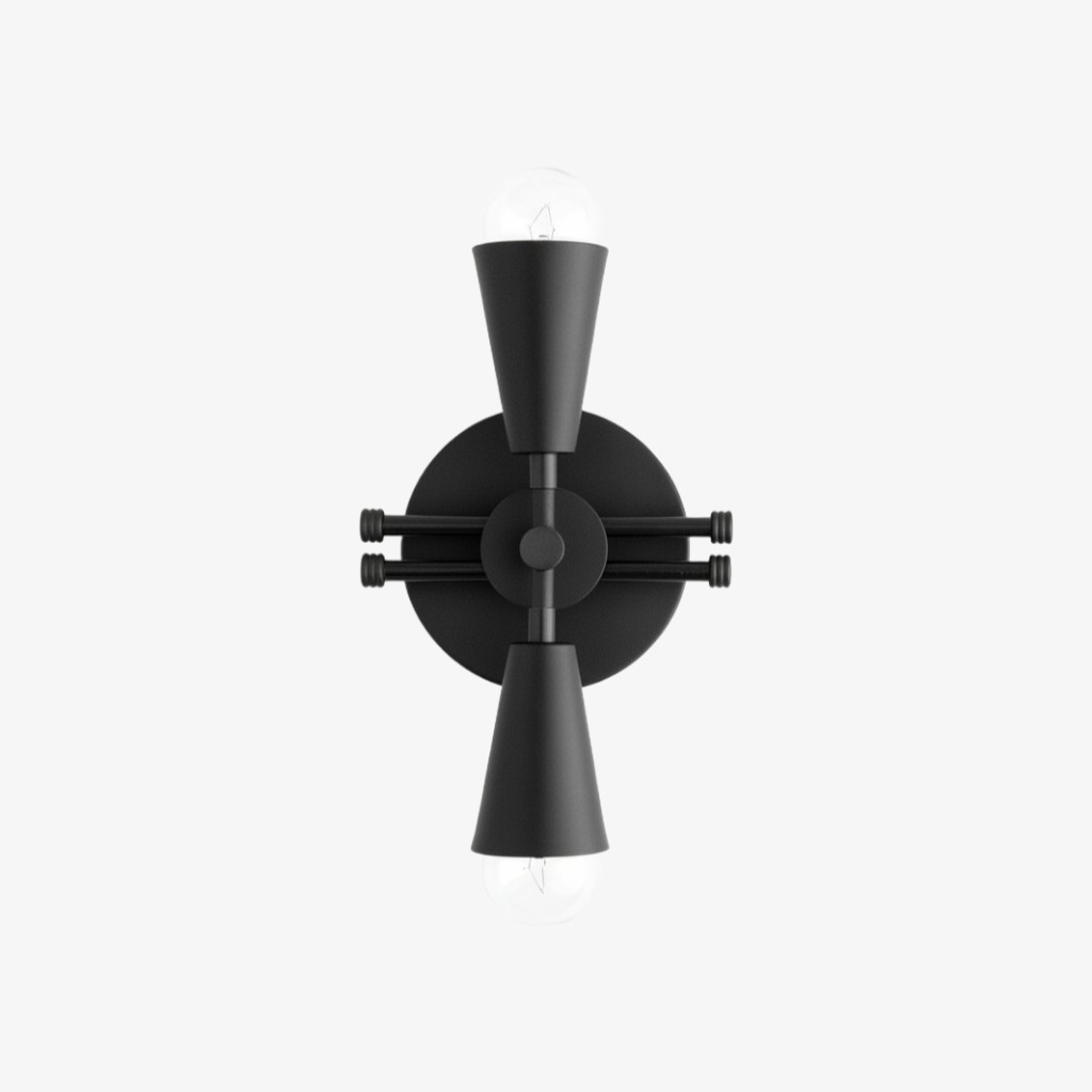Pyralis Cone Art Deco Messing Wandlamp - Industriële Badkamerlamp HL1667