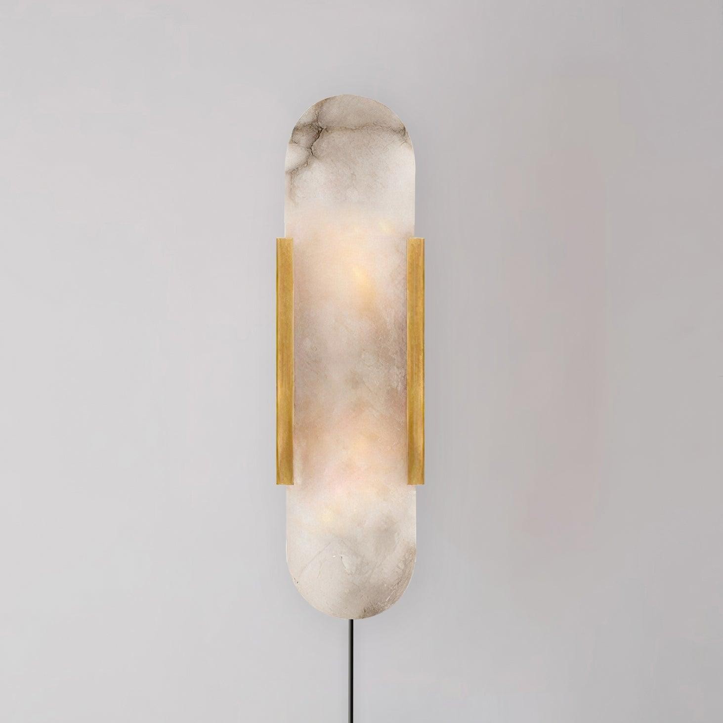 Alabaster Verlengde Plug In Wandlamp HL714