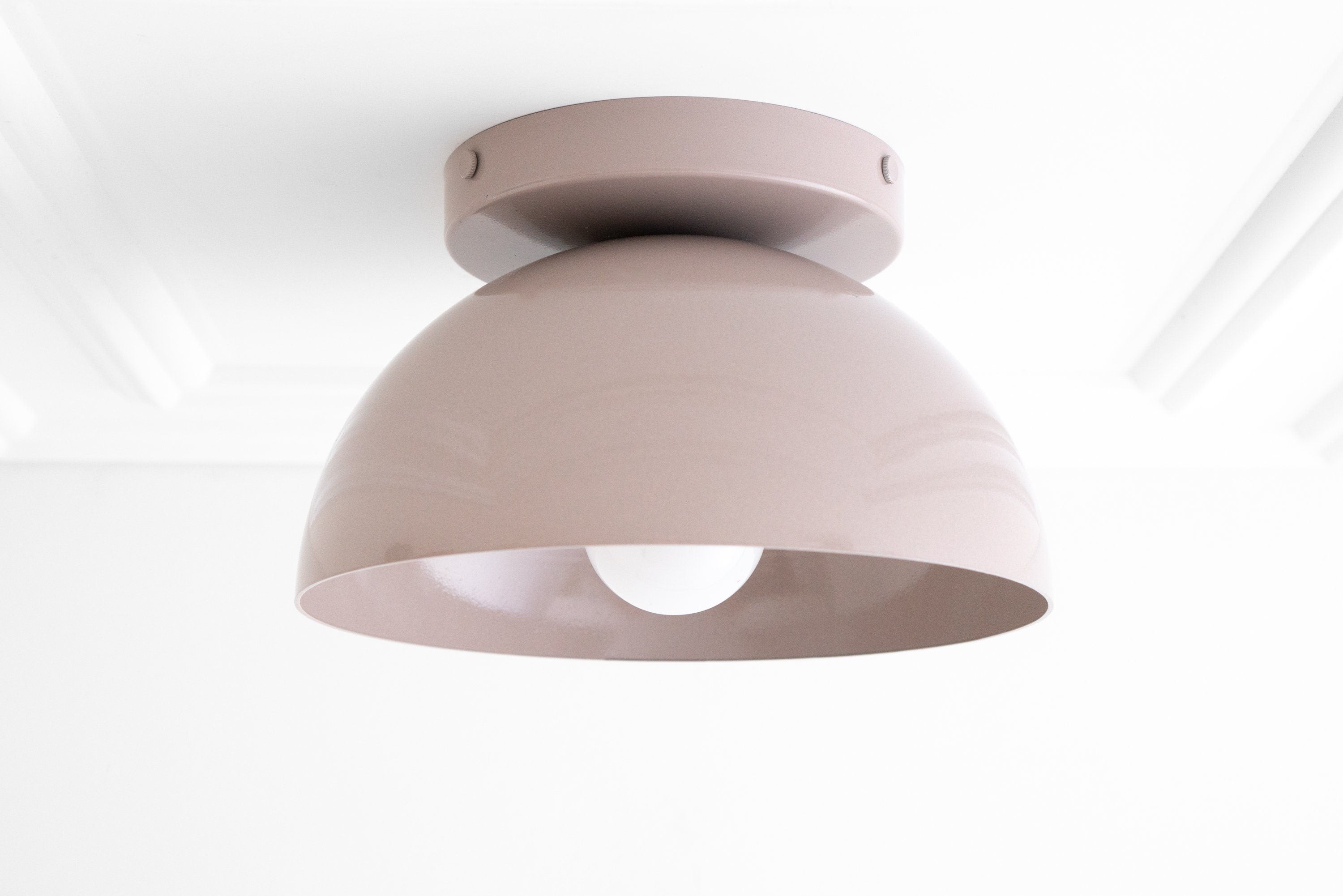 Metio Dome Shade Plafondlamp - Moderne Gekleurde Metalen Lamp voor Woonkamer en Slaapkamer HL1733