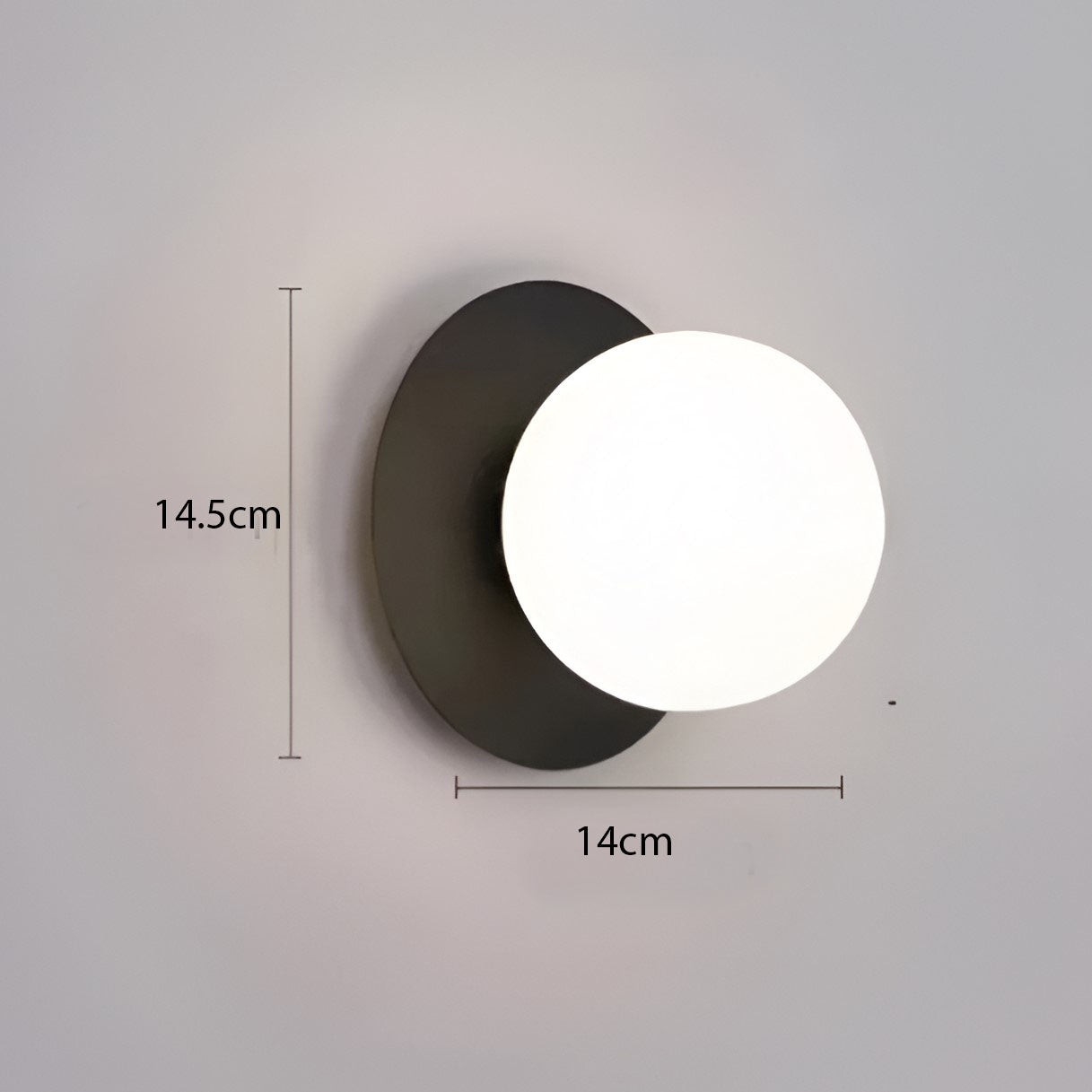 Brilliant Dawn moderne glazen wandlamp HL3353
