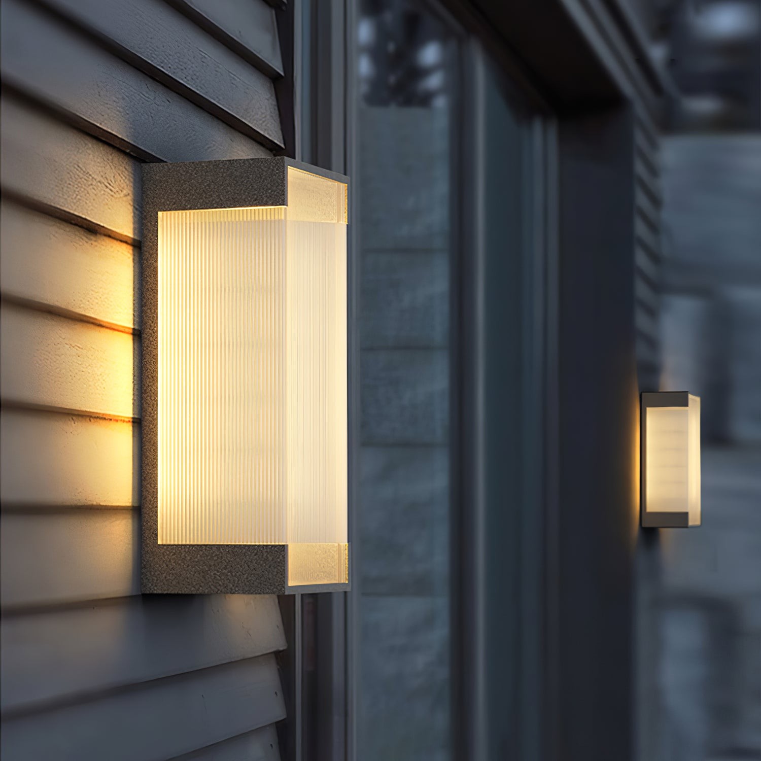 Rechthoekige buitenwandlamp HL793
