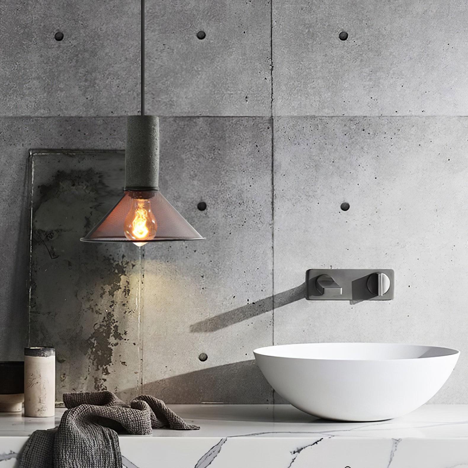Cement Mesh Hanglamp HL503