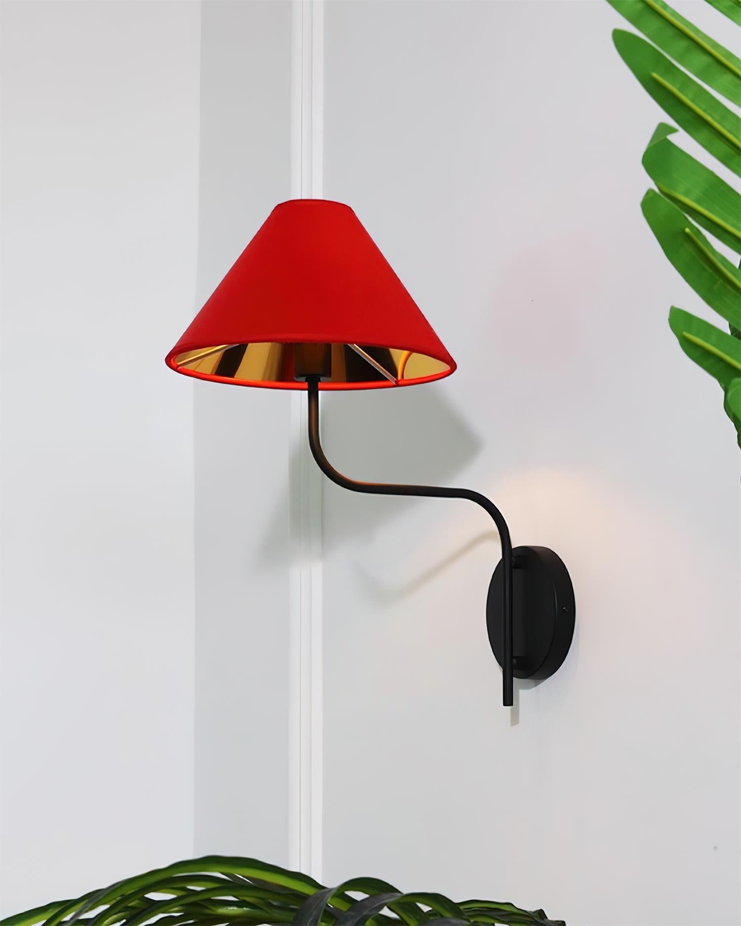 Scharlakenrode wandlamp HL2772