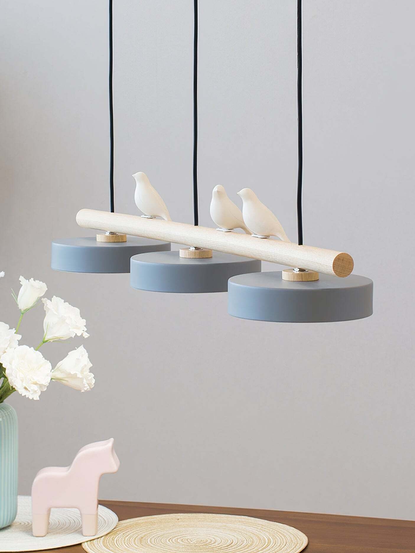 Creatieve hanglamp in de vorm van een takvogel HL943