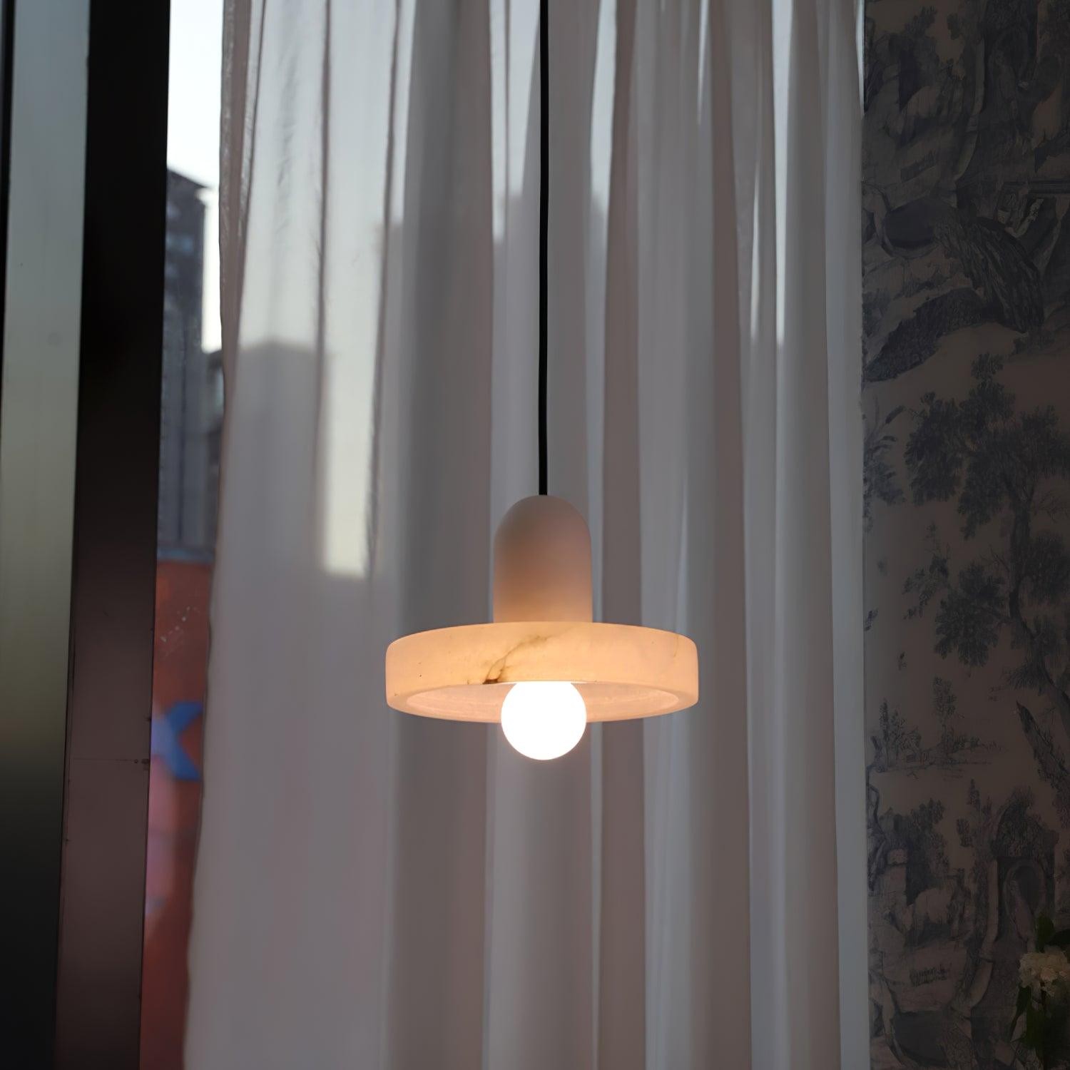 Elegante creatieve witte albasten hanglamp HL993