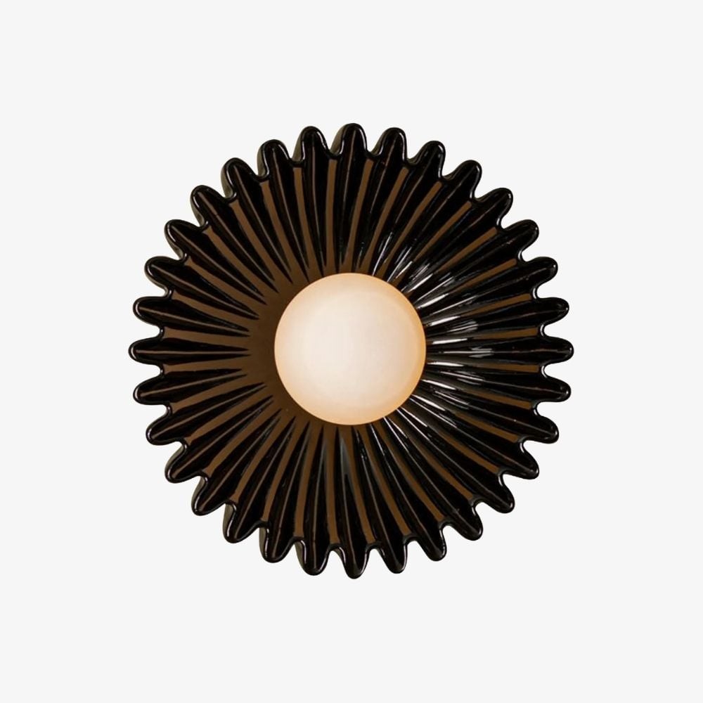 Glova Nordic Floral keramische wandlamp - Sculpturale accentwandlamp voor slaapkamer, hal, woonkamer HL1930