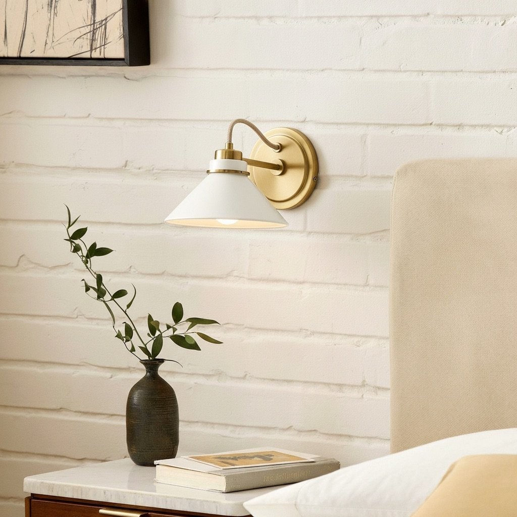 Aurenza Sconce – Landelijke wandlamp met metalen accenten voor gezellige ruimtes HL1648