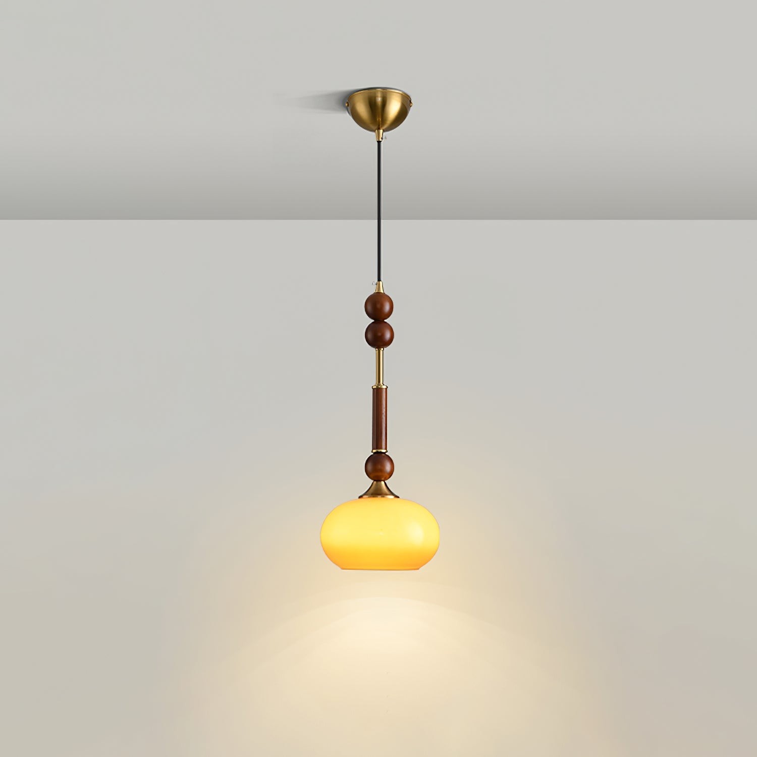 Retro massief houten serie hanglamp HL770
